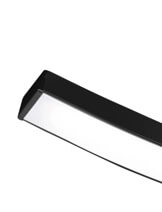 Zwarte plafondlamp Route 3-stripes Trio 4017807471281