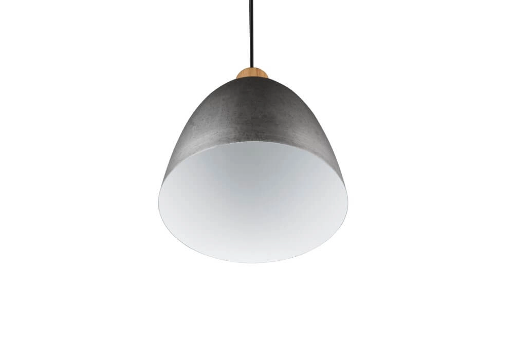 Hanglamp Jagger RVS met houtbruin Trio 4017807503203