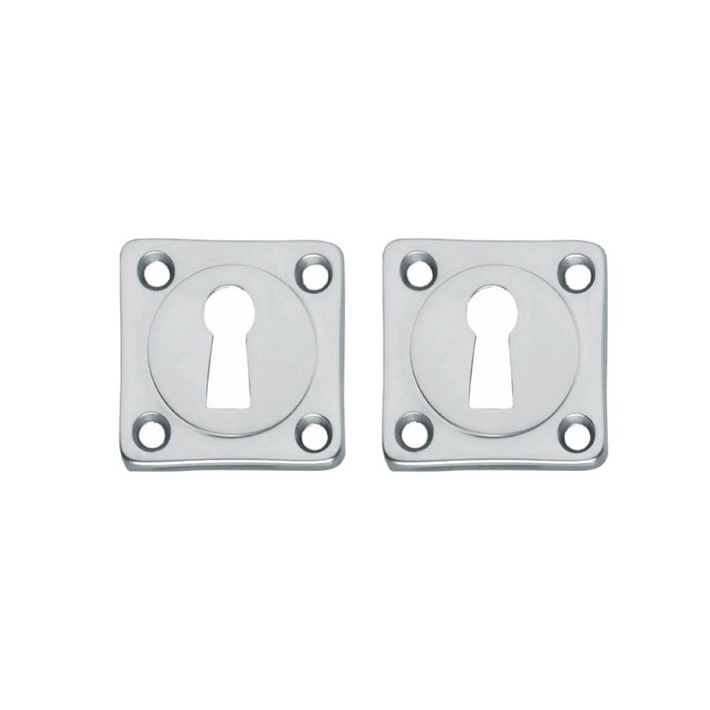 Set van 2 sleutelrozetten Tira vierkant chroom