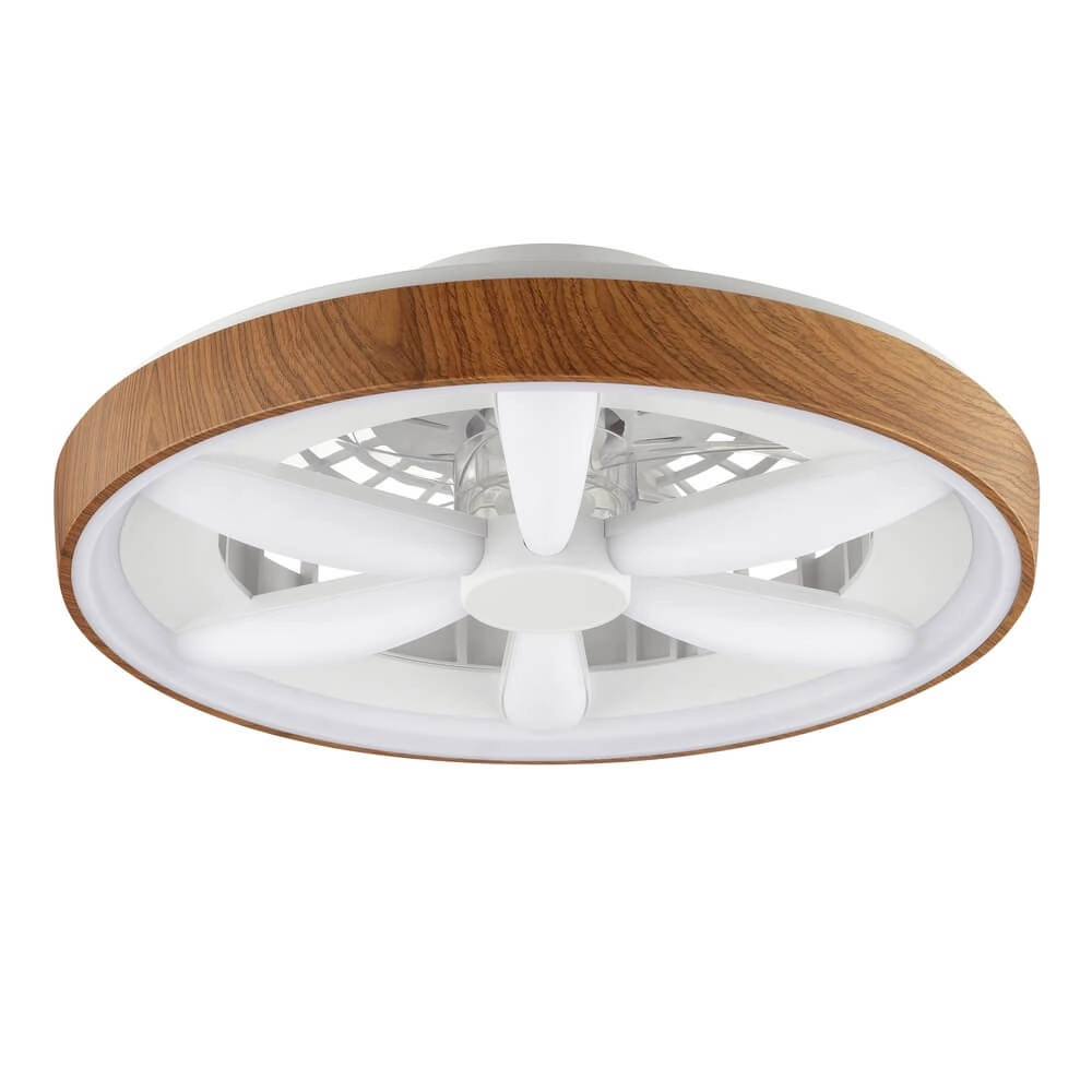 Hout-look plafondventilator Gaiano met RGB lamp Brilliant 4004353455728