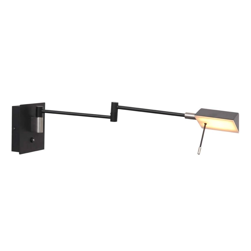 Wand leeslamp Retina zwart Steinhauer 8712746165104
