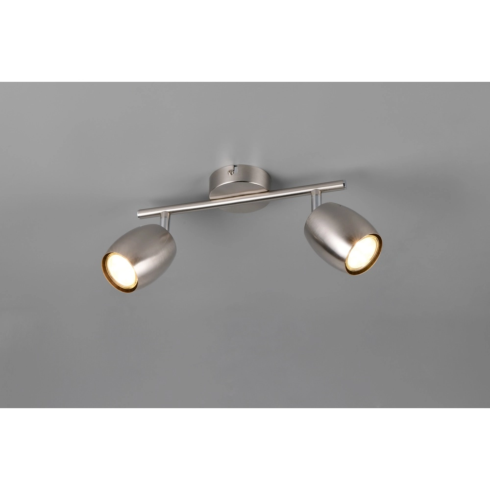 Plafondlamp Nancy 2-lichts nikkel Trio 4017807656688