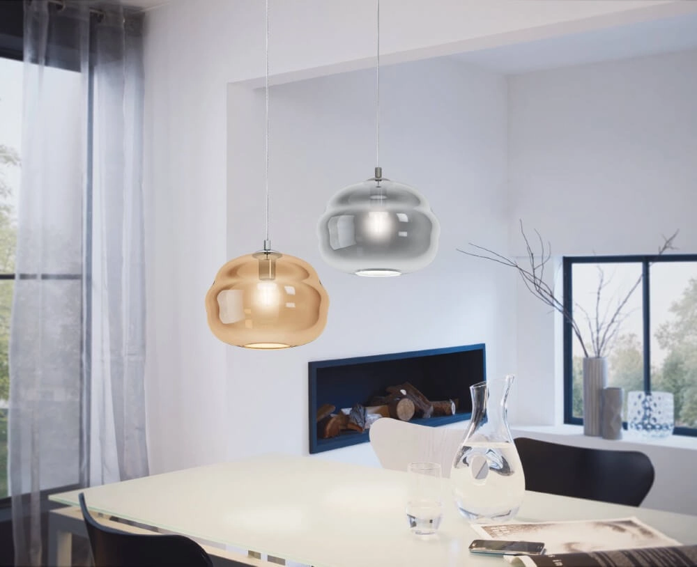 Hanglamp Dogato chroom met amber glas Stars of Light 9002759395339