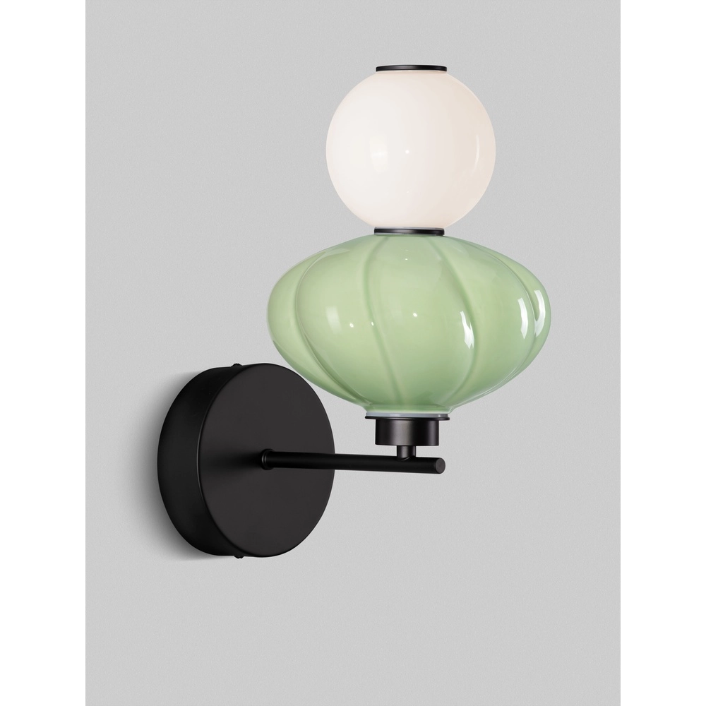 Wandlamp Oneta wit - groen Lyora 5212017473974