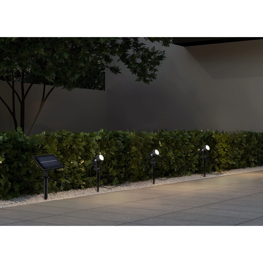 Set van 3 prikspots Obidos met solarpaneeltje Trio 4017807647976