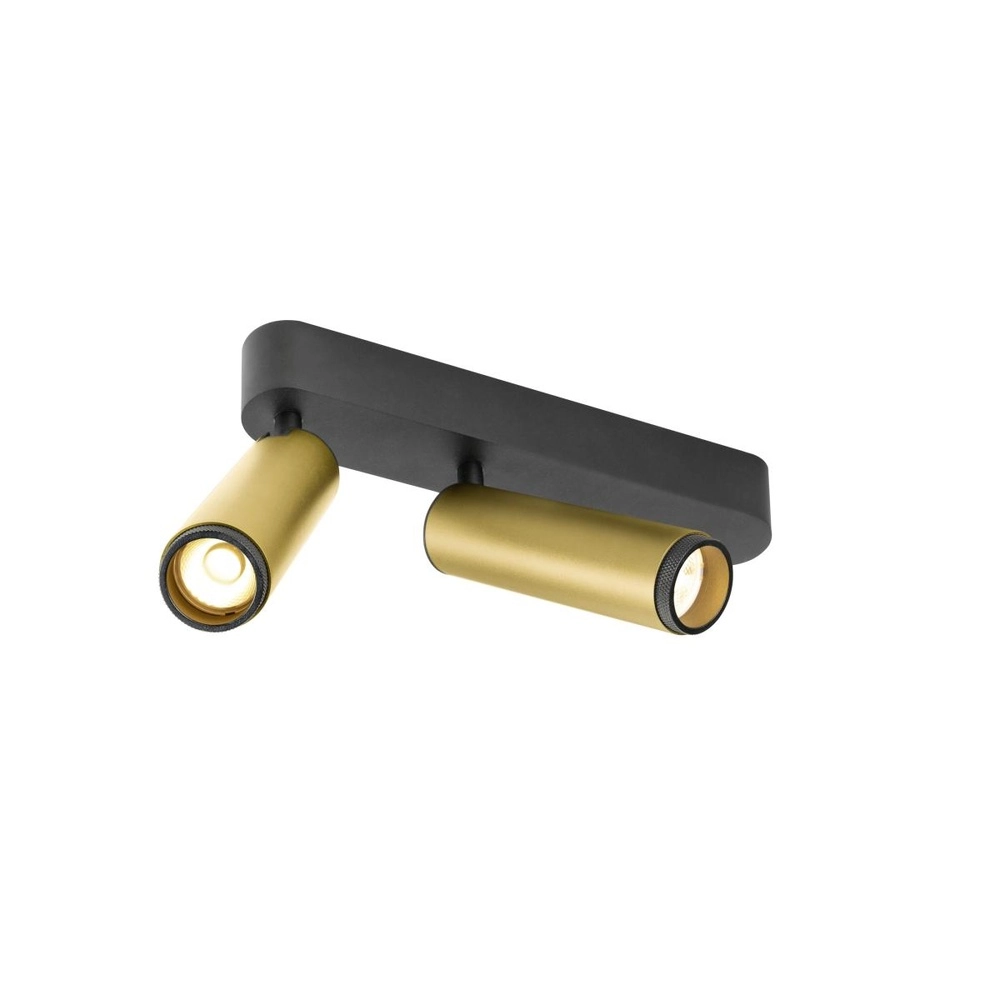 Opbouwspot Grip! M 2-lichts goud 3000K SLV 4024163304535