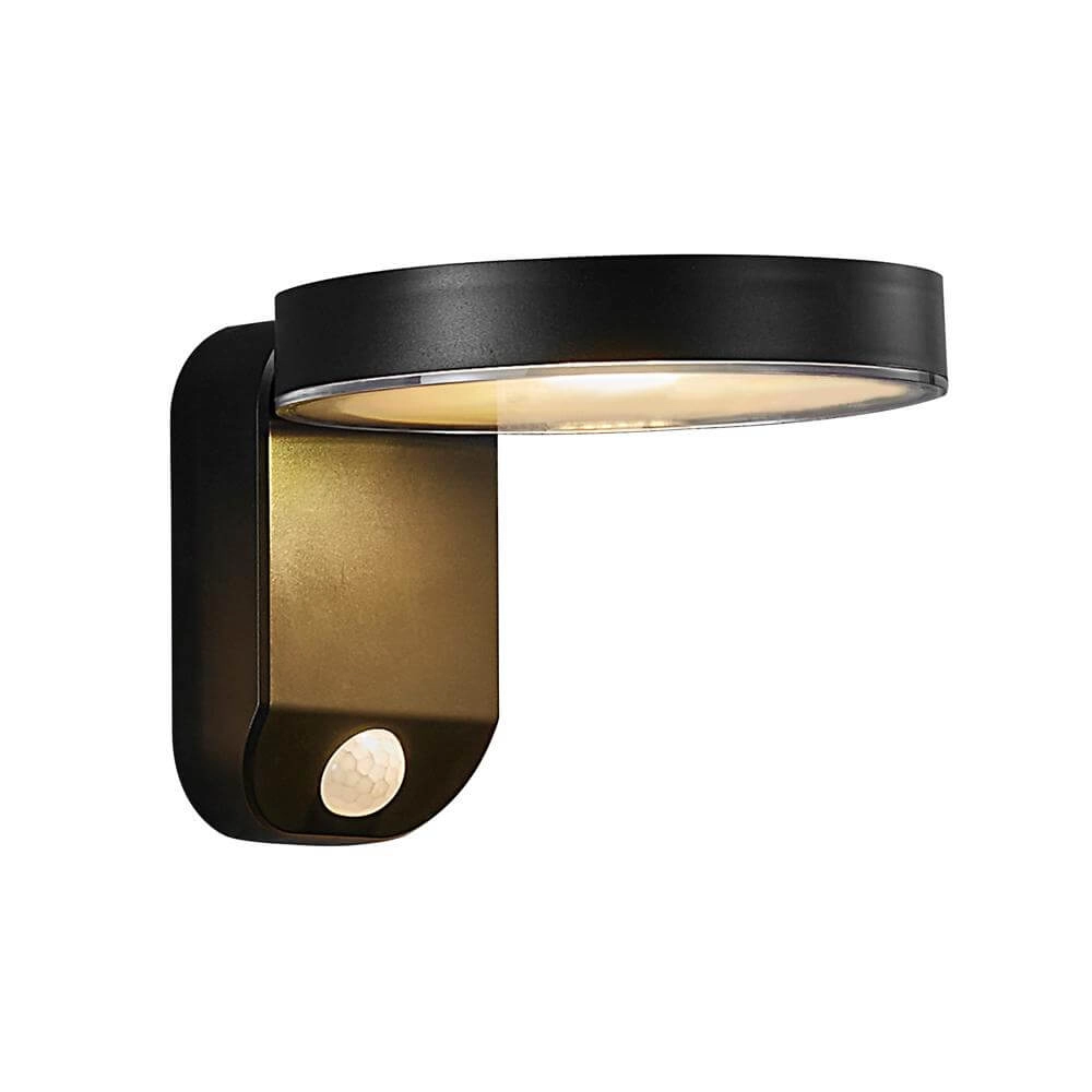 Solar wandlamp Rica zwart