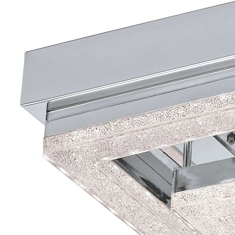 Led plafondlamp Fradelo 48w - 3000K - 52cm chroom met kristal Eglo 9002759956615