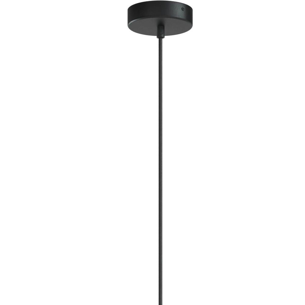 Hanglamp Lisbourg zwart met tan beige kap Masterlight