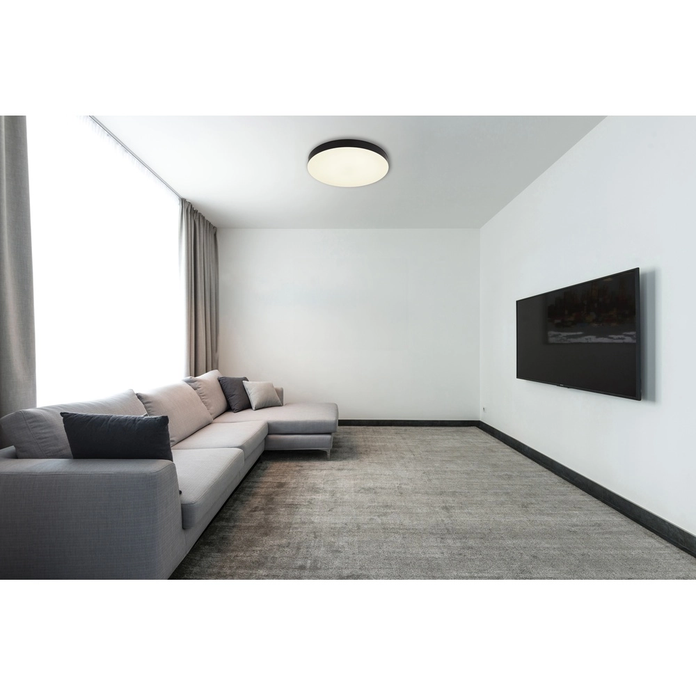 Plafonniere Matthew design zwart Ø 40cm Globo 9007371459209