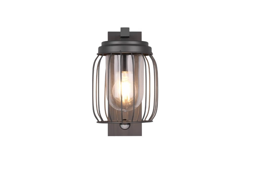 Wand lamp Tuela met bewegingssensor antraciet Trio 4017807506143