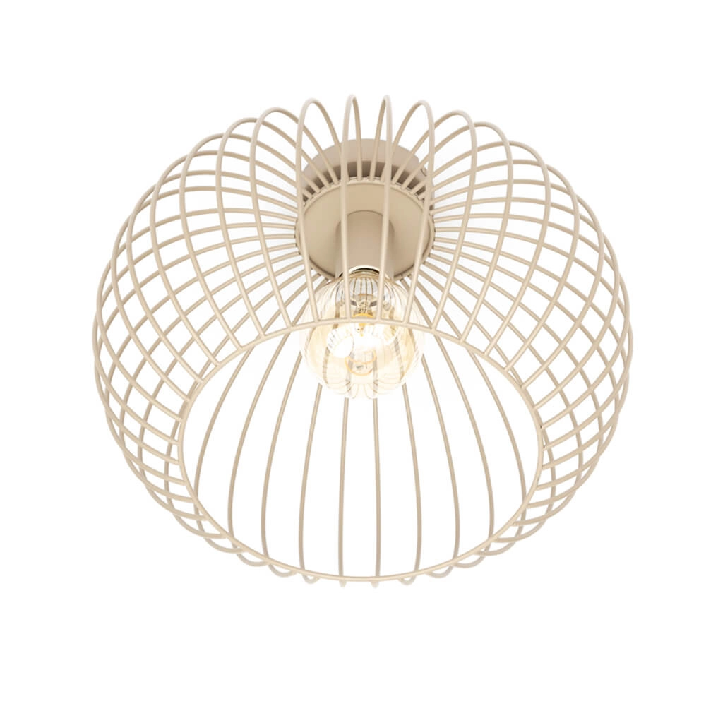 Draad plafondlamp Wire Ø 40cm zandkleurig Draad plafondlamp Wire Ø 40cm zandkleurig