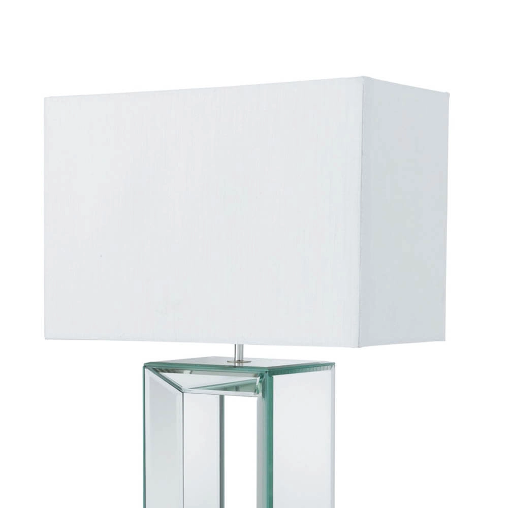 Schemerlamp Mirror wit met spiegelglas Searchlight 5013874416674
