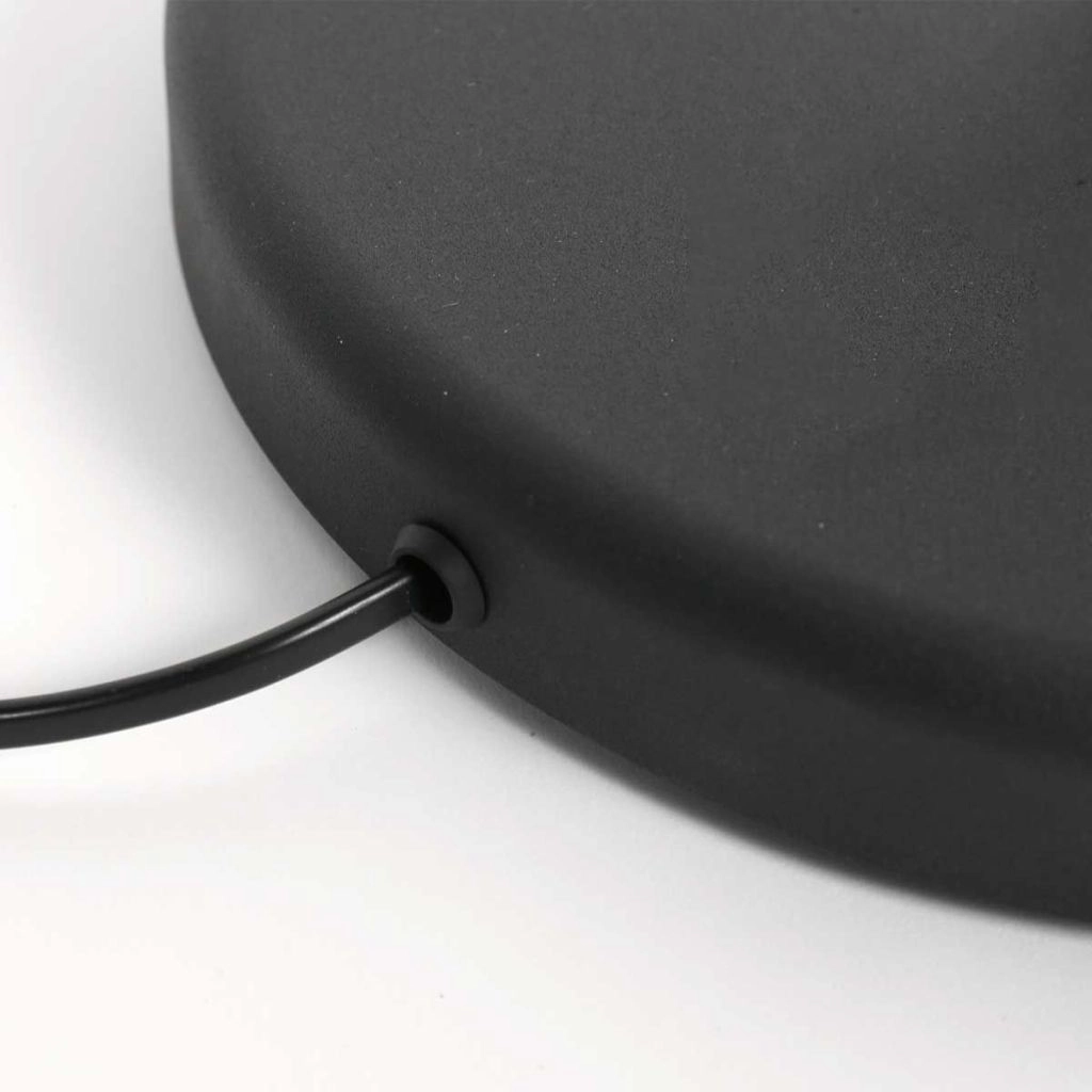 Zwarte vloerlamp Bella met kurk kap Ø30cm Steinhauer 8712746180657