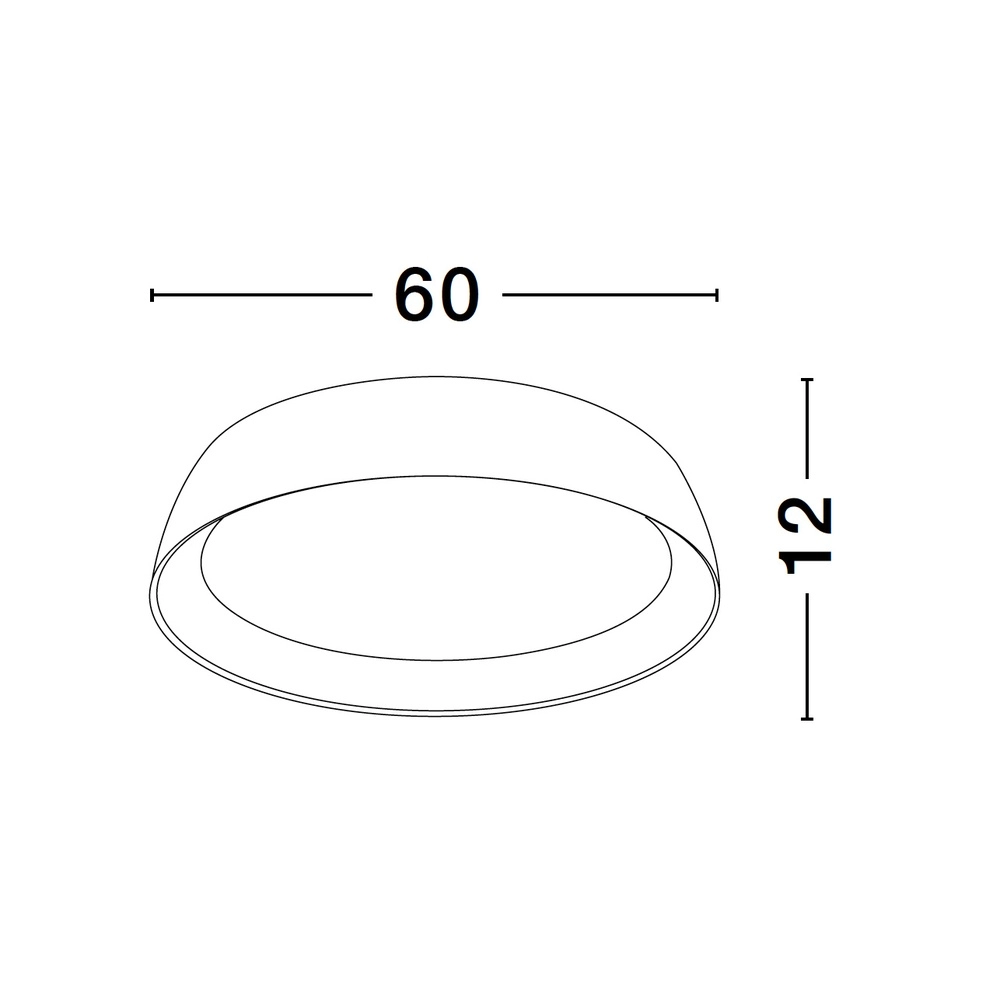 Plafondlamp Sigi  Ø 60cm zwart Lyora 5212017448668
