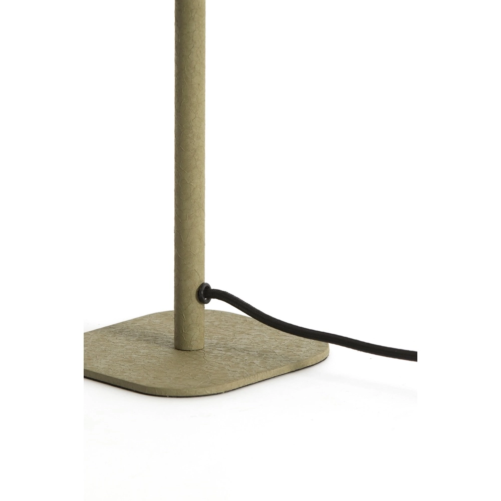 Nachtkastlamp Elenie 13x13cm - mat olijfgroen Light & Living 8717807818661