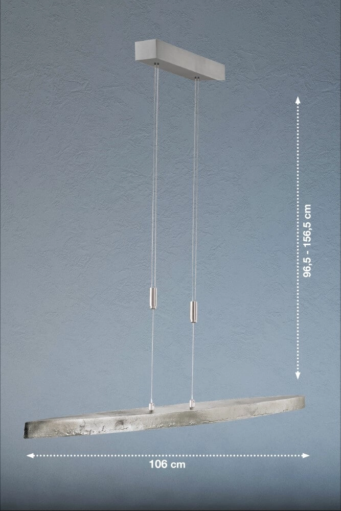 Nikkel hanglamp Colmar met led Fischer & Honsel 4003694606301