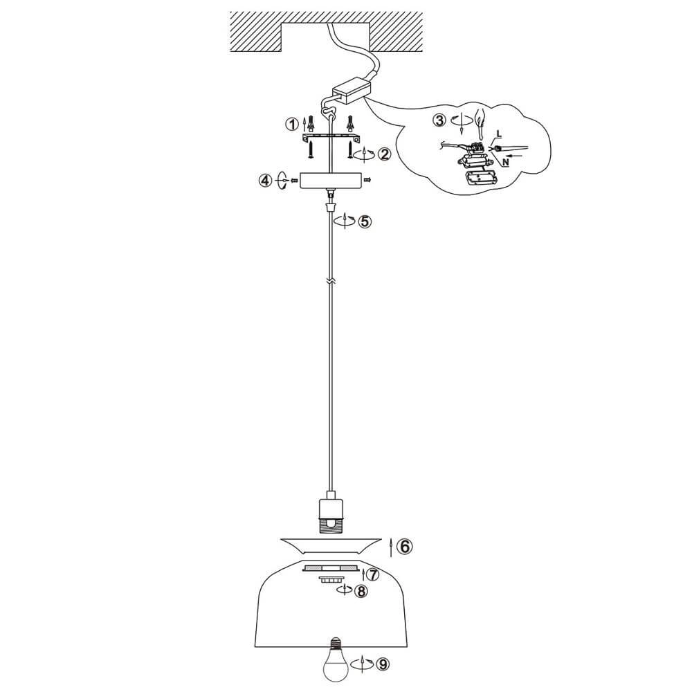Design hanglamp Skandina zwart Ø 35cm Steinhauer 8712746171815