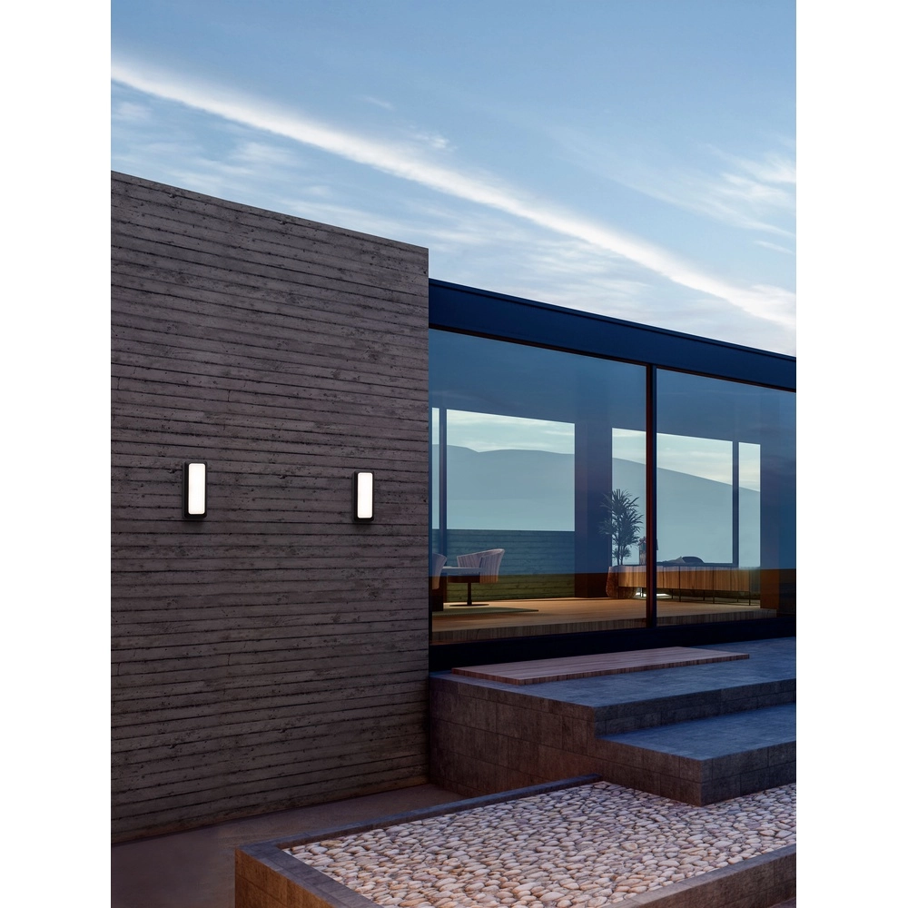 Wandlamp Appia rechthoek antraciet Lyora 5212017449603