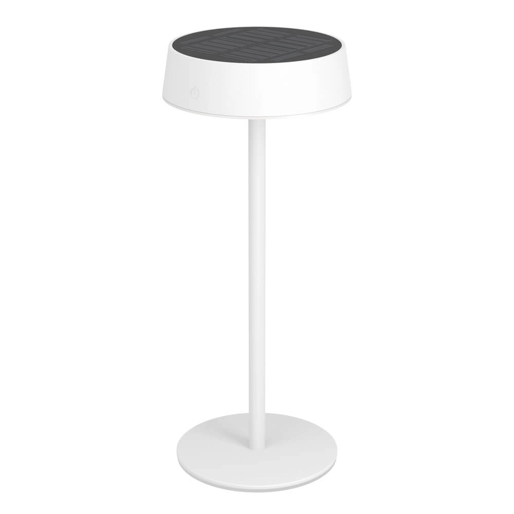 Strakke tafellamp Simeri hybride wit Strakke tafellamp Simeri hybride wit