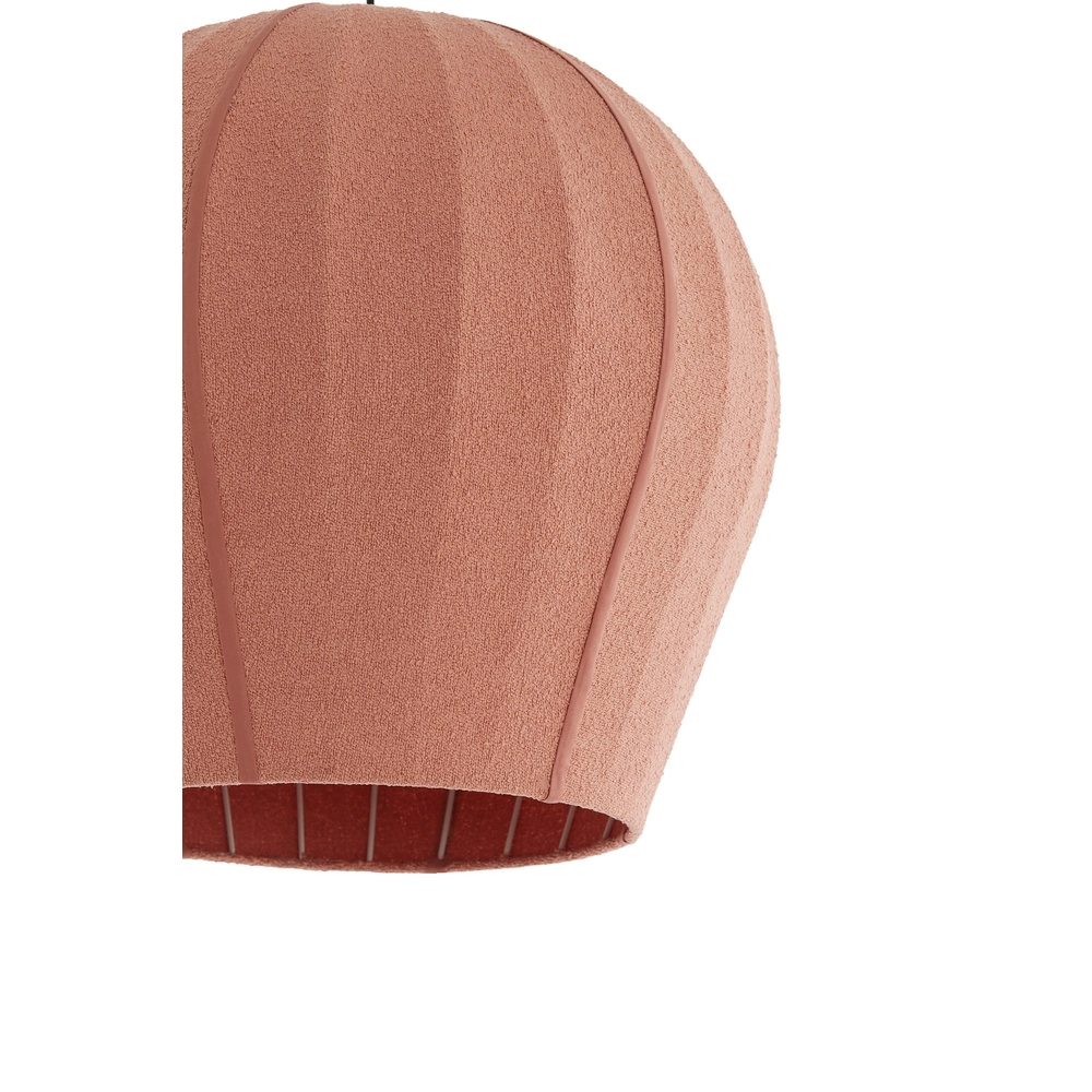 Bouclé hanglamp Zagori Ø 35cm - koraal Light & Living 8717807793050