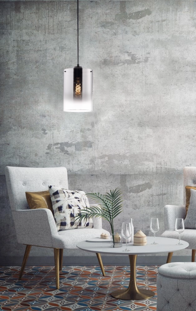 Hanglamp Samu smoke glas Fischer & Honsel 4003694608954