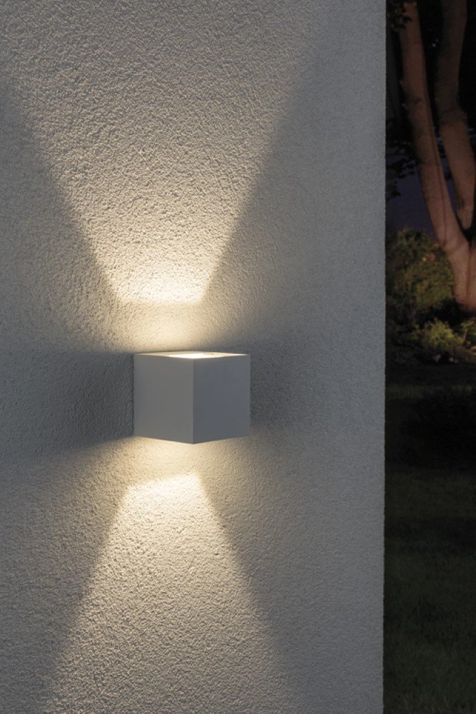 Witte up- & downlighter Cybo Paulmann 4000870180013