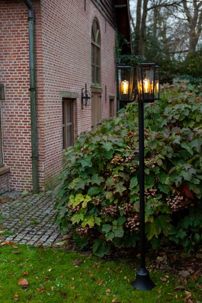 Unieke tuinlamp Pine 3-lichts zwart Lutec 6939412070667