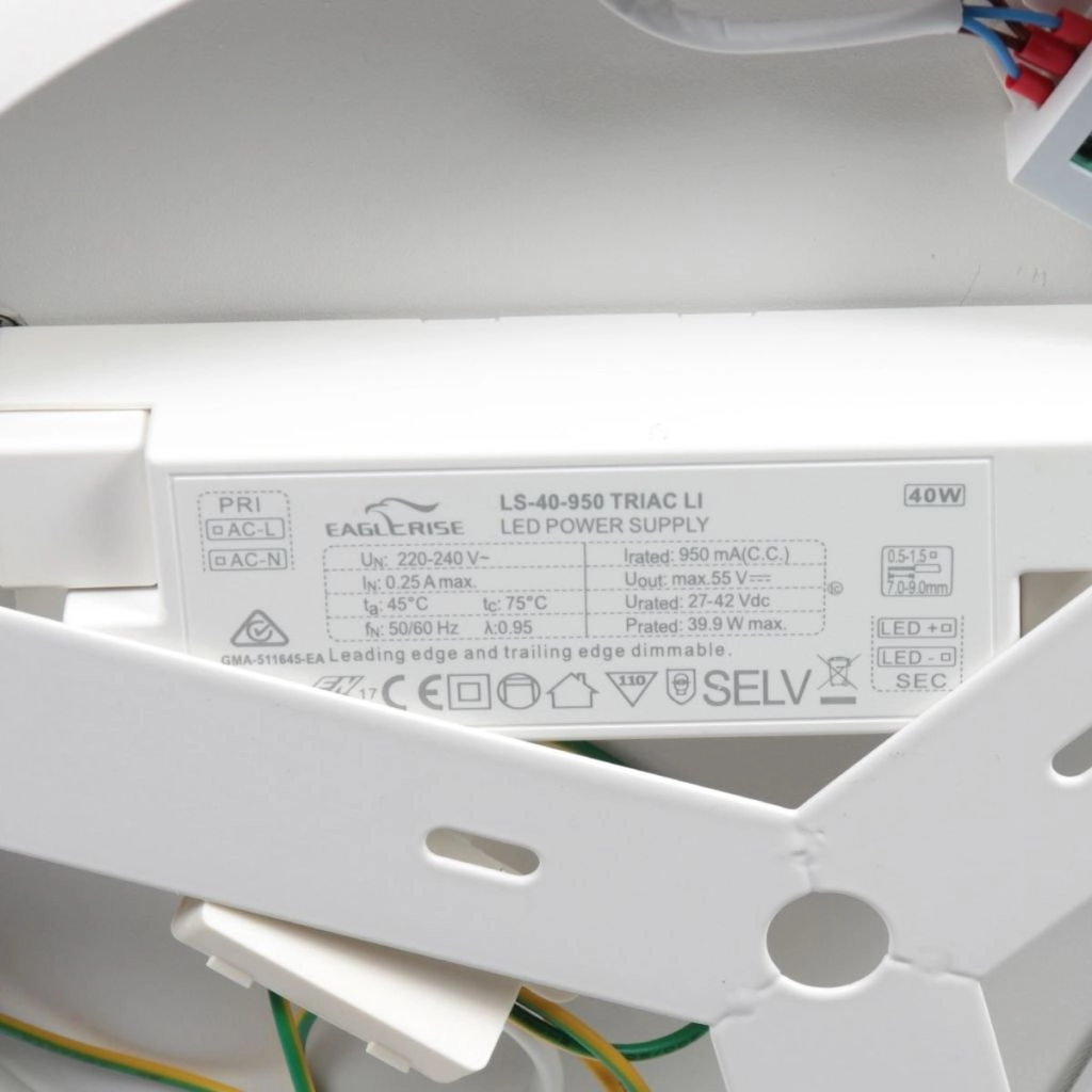 Design plafondlamp Ringlux geborsteld metaal Ø 40cm Steinhauer 8712746180930