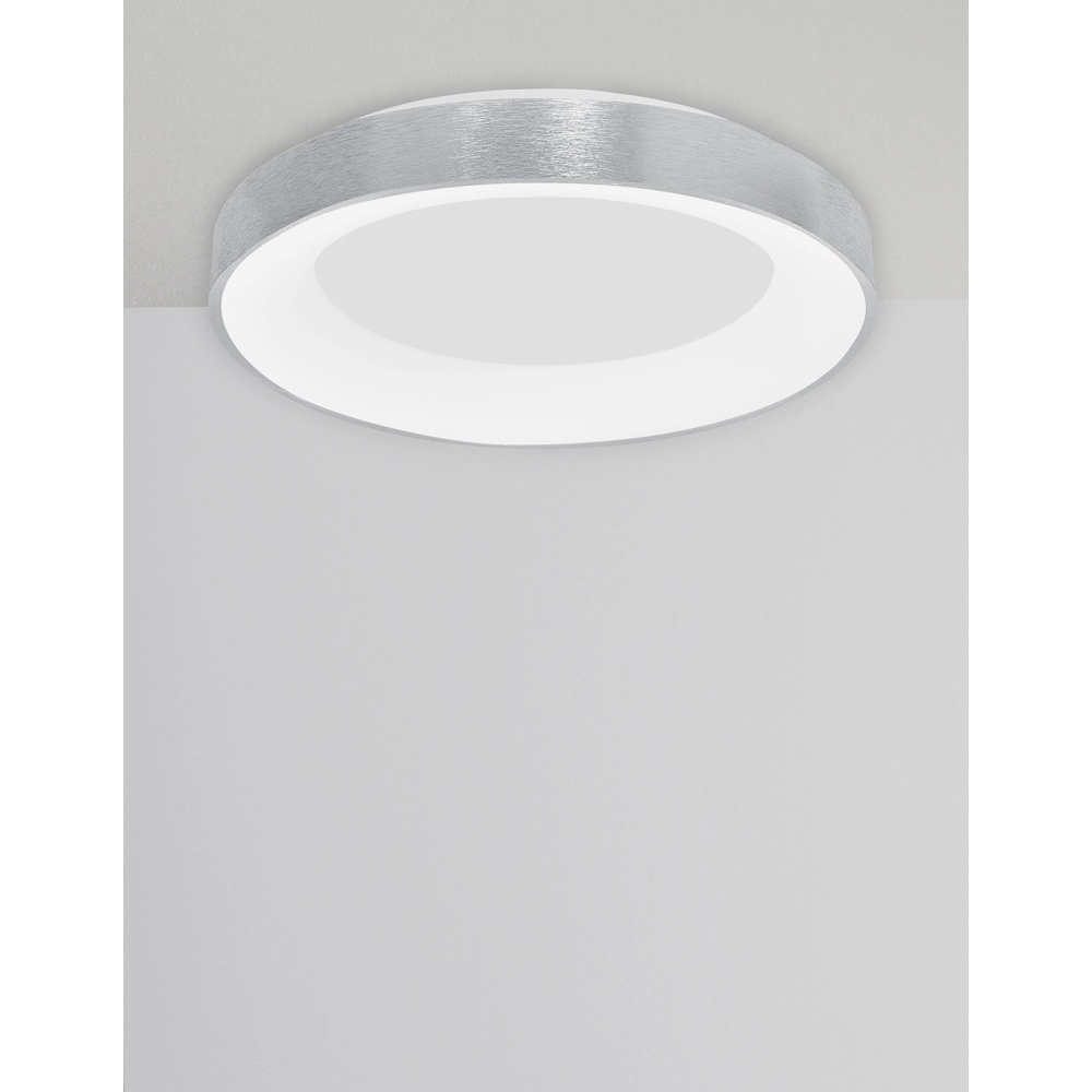 Plafondlamp Rando Thin zilvergrijs Ø 60cm Lyora 5212017420138
