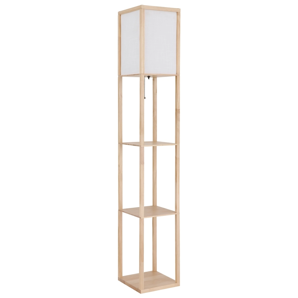 Vloerlamp Tabitha hout Globo 9007371572410