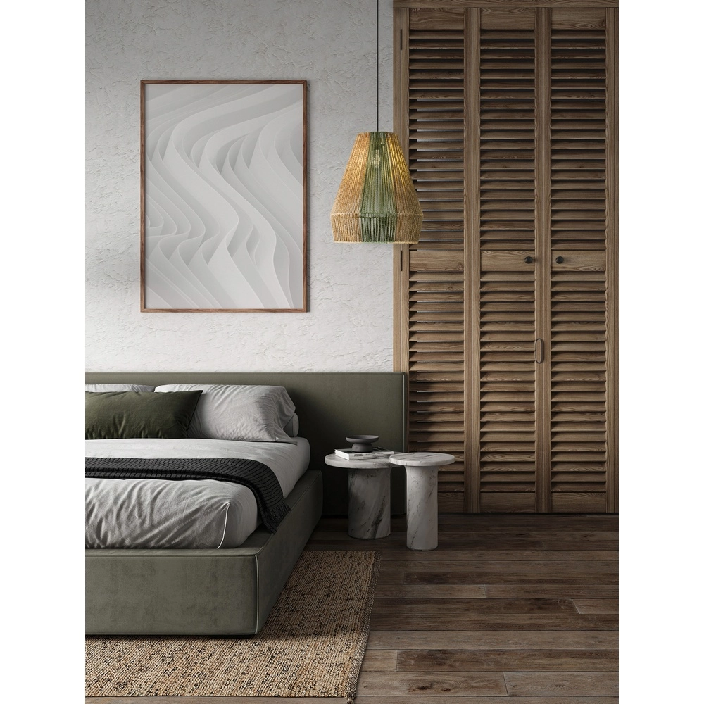 Hanglamp Dena Ø 39cm bruin met groen Lyora 5212017477309