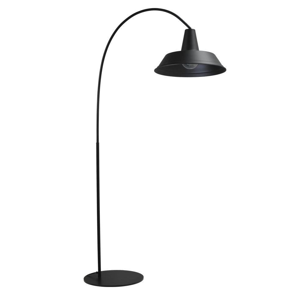 Retro vloerlamp Industria 186 zwart