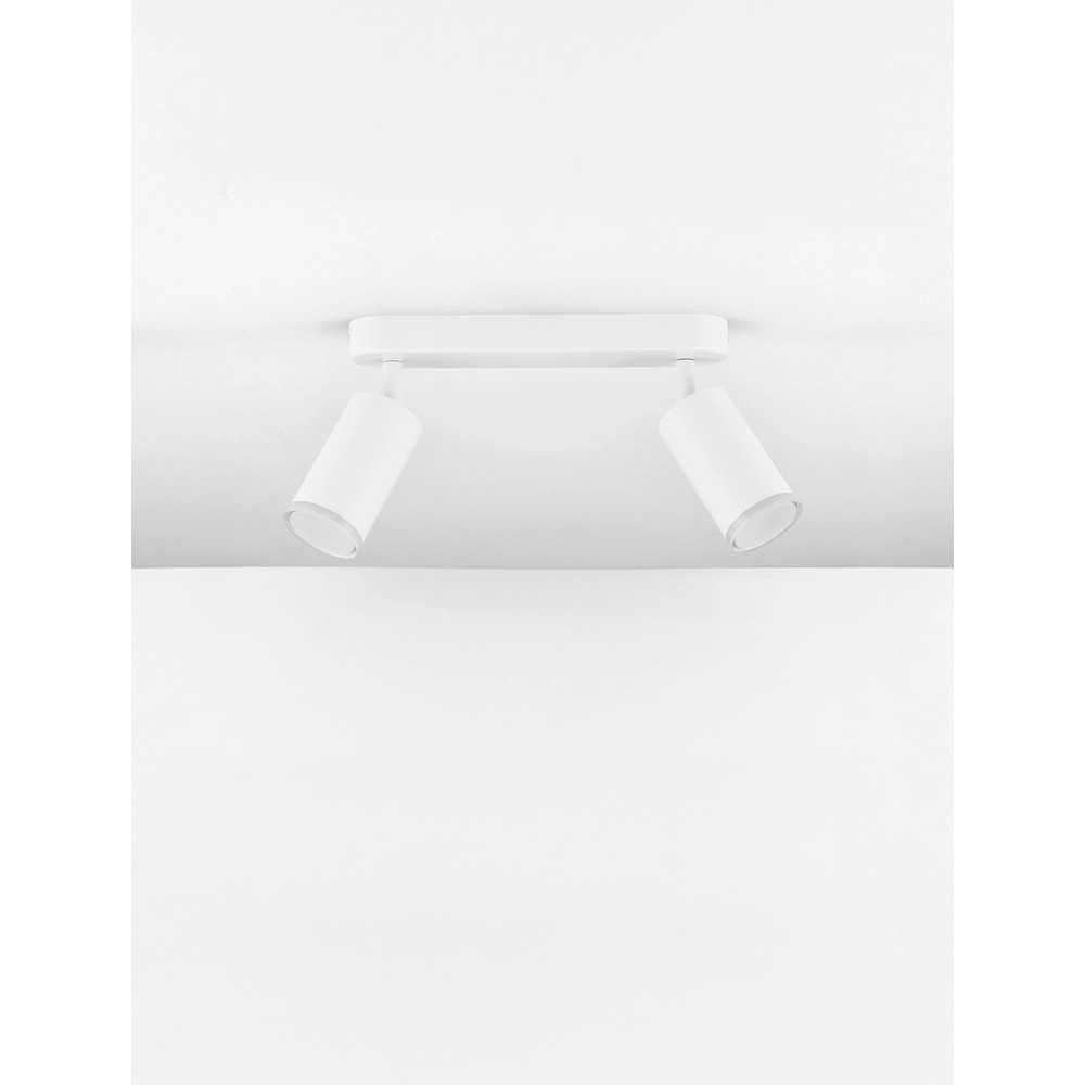 Opbouwspot Mao 2-lichts wit Lyora 5212017475282