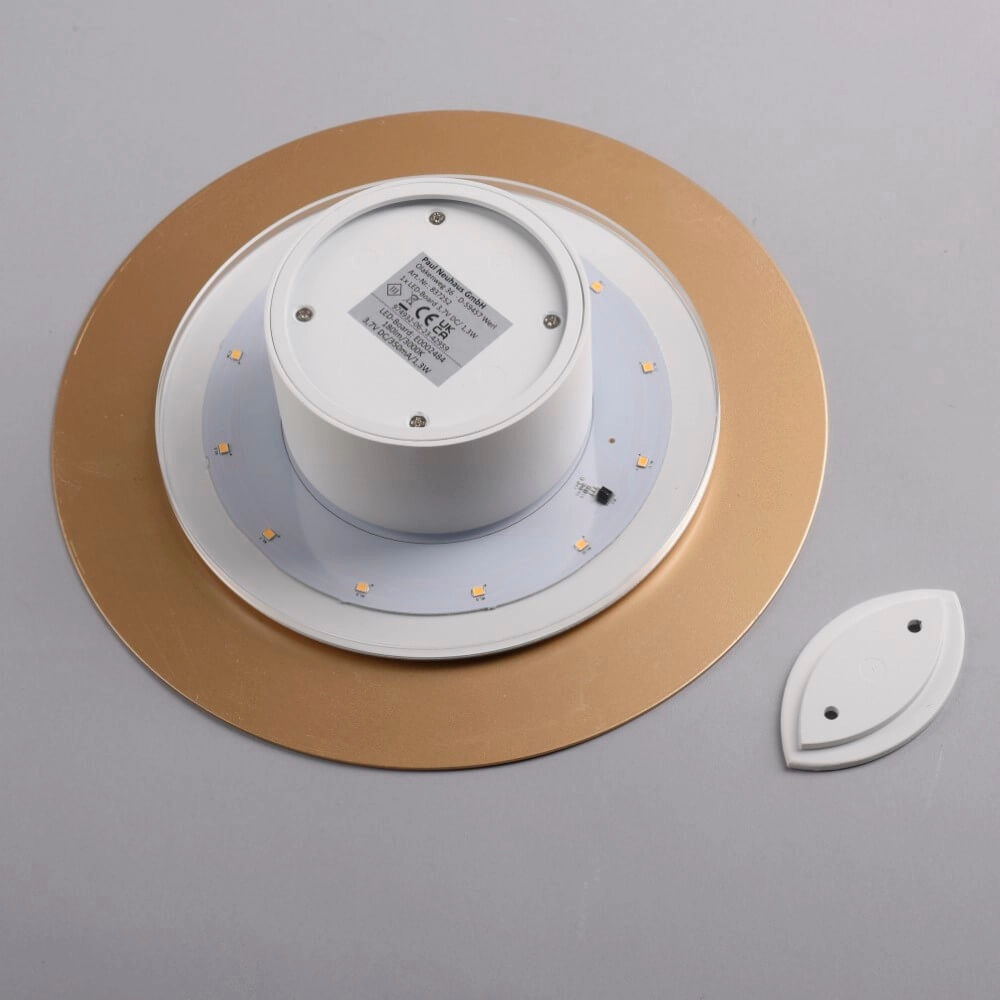 Design wandlamp Akku Puntua Ø 25cm messing Paul Neuhaus 4012248372524