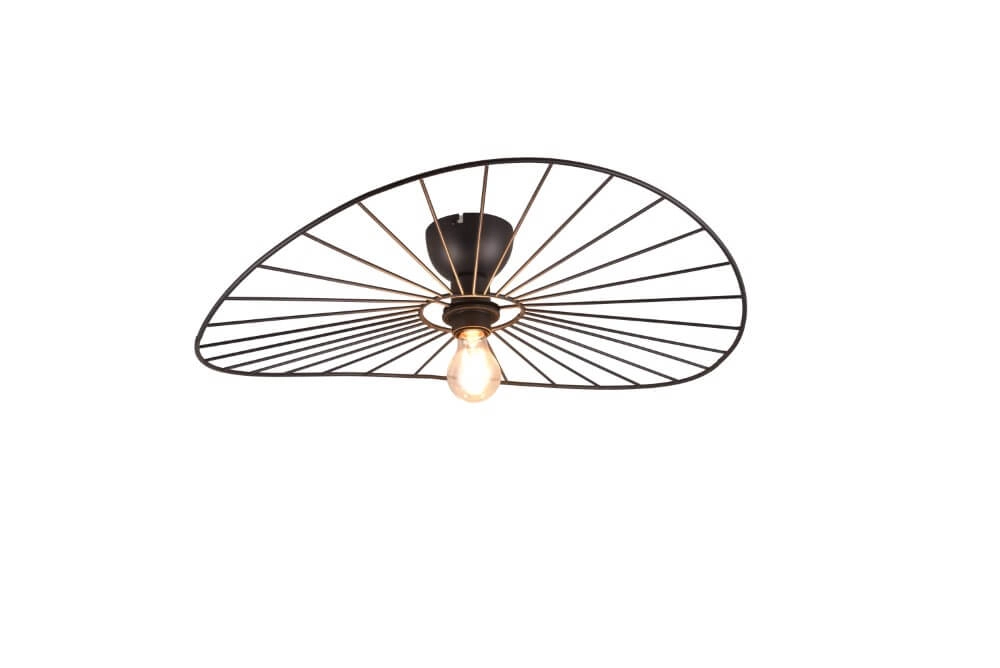 Plafondlamp Chapeau zwart Trio 4017807574098
