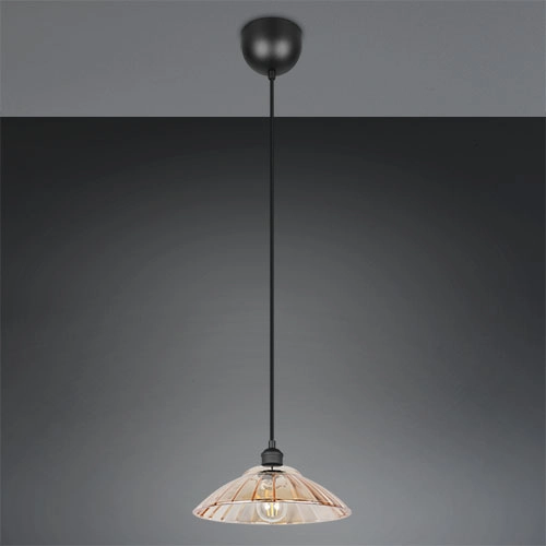 Klassieke hanglamp Eluna zwart Trio 4017807682489