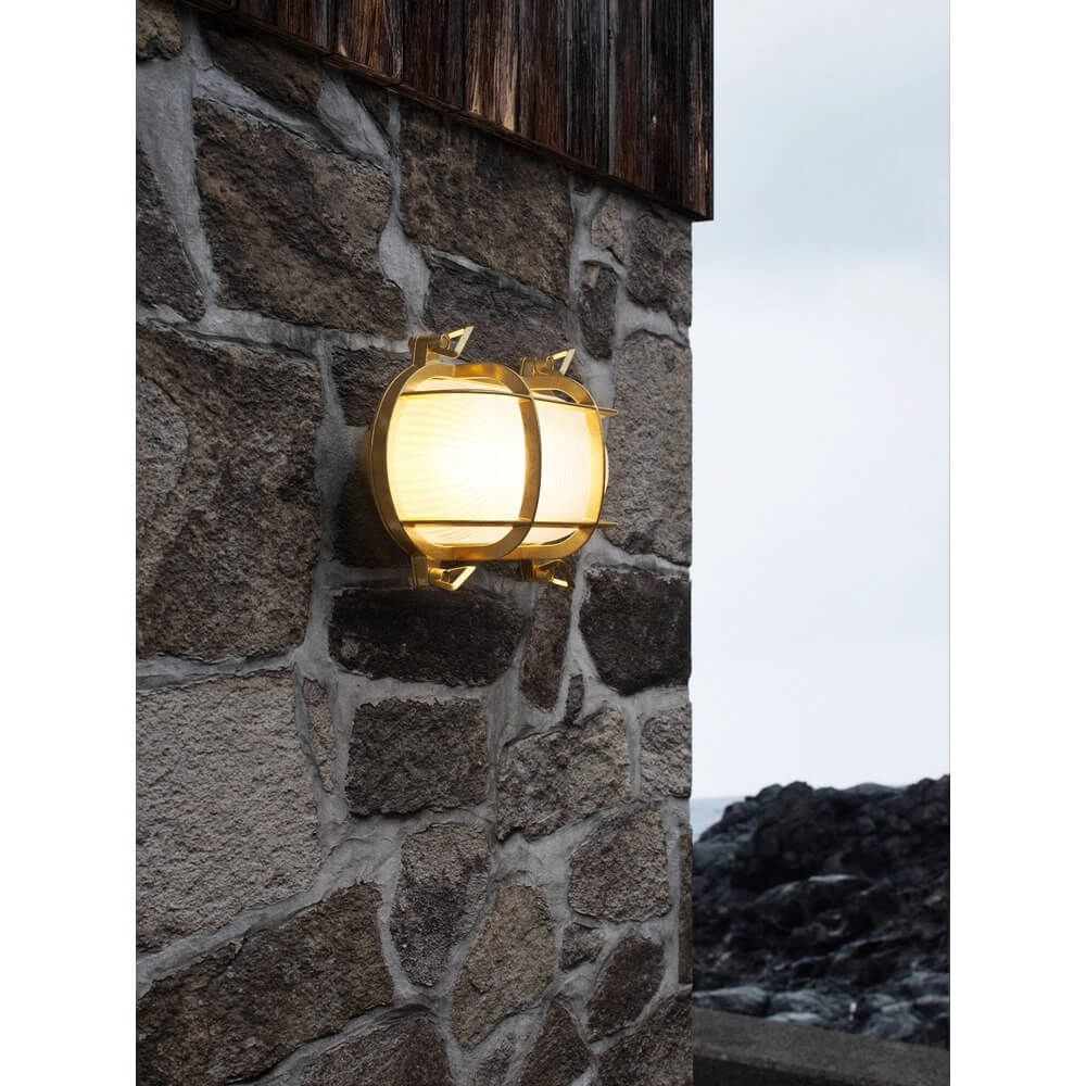 Klassieke wandlamp Helford messing Nordlux 5701581464681