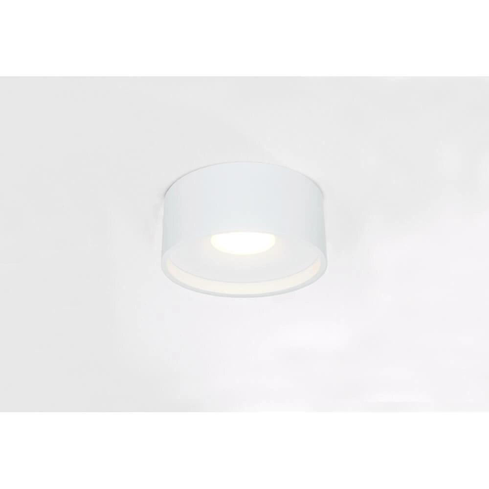 Strakke plafondlamp Oran Ø 12cm wit Strakke plafondlamp Oran Ø 12cm wit