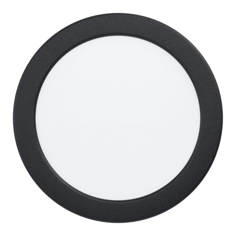 IP44 inbouw lamp Fueva 6-Z Zigbee - zwart - Ø 16,8cm