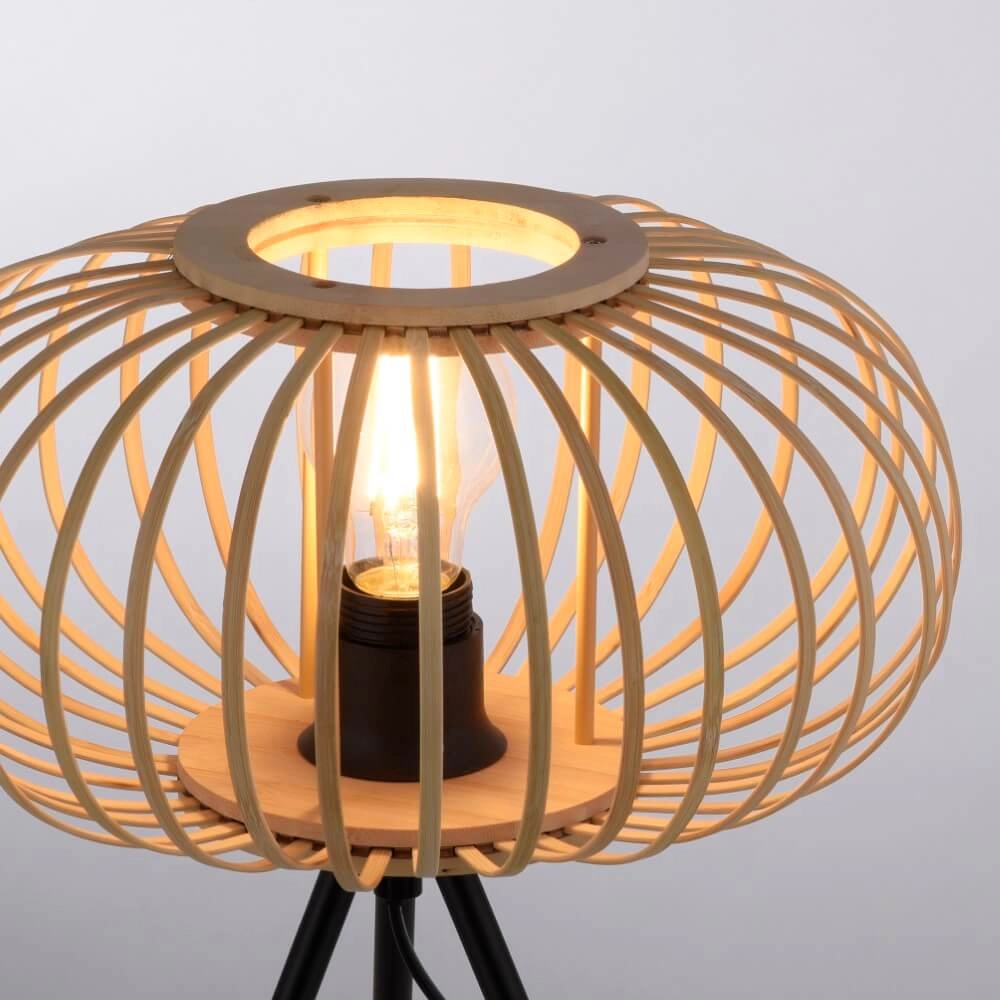 Tripod tafellamp Racoon hout Just Light 4043689987596