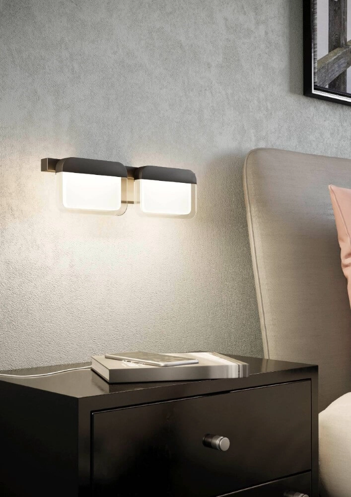 Led wandlamp Ervidel zwart Eglo 9002759988777