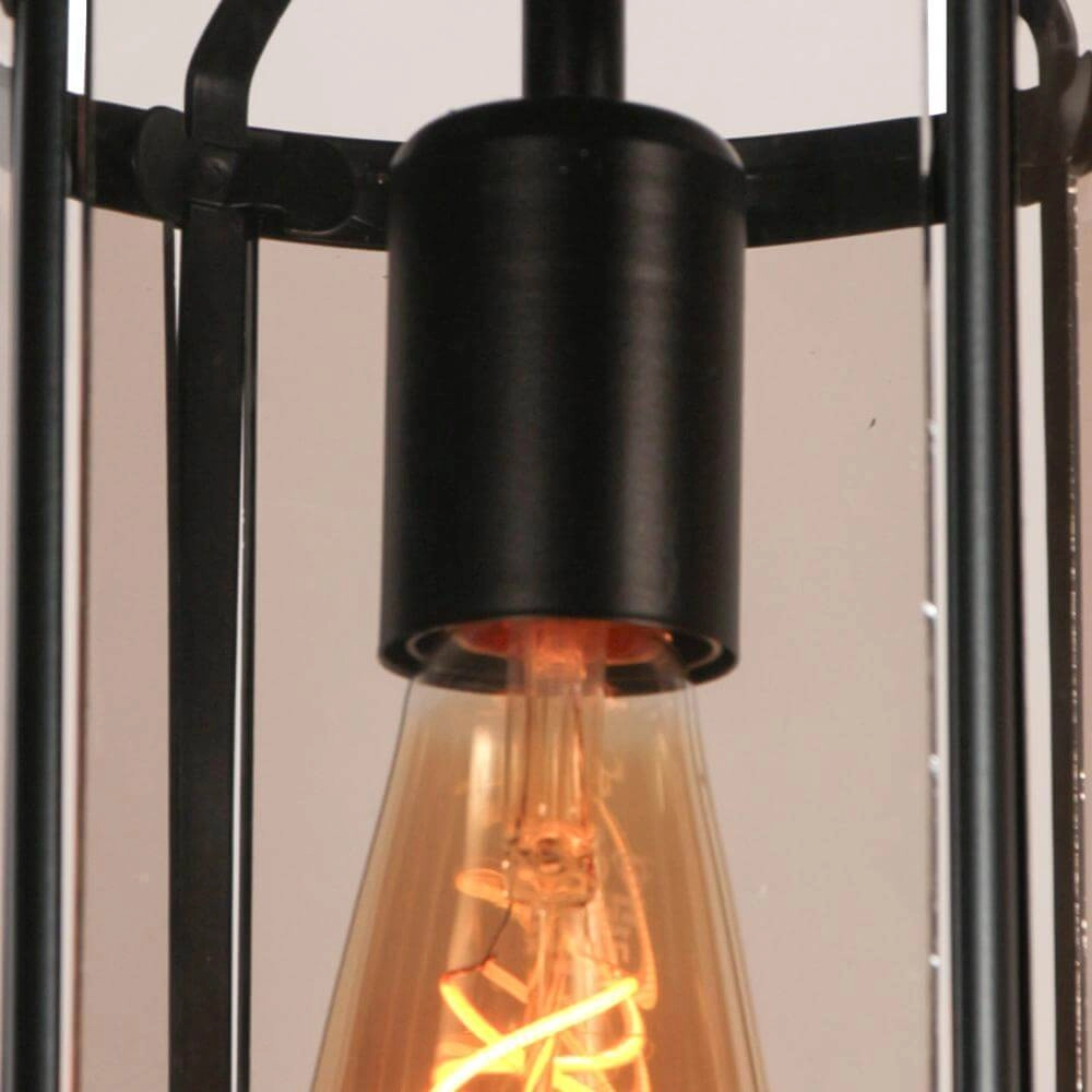 Klassieke plafondlamp Pimpernel zwart Steinhauer 8712746174212