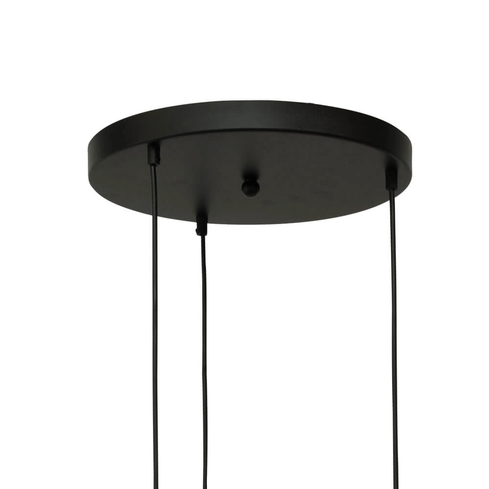 Pendel hanglamp Lava 3x goud glas Ø 22,5cm Masterlight 8718121286433