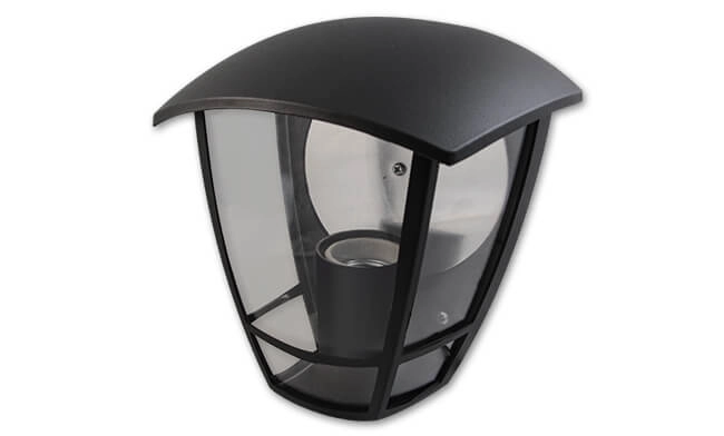 Platte buitenlamp Niko zwart