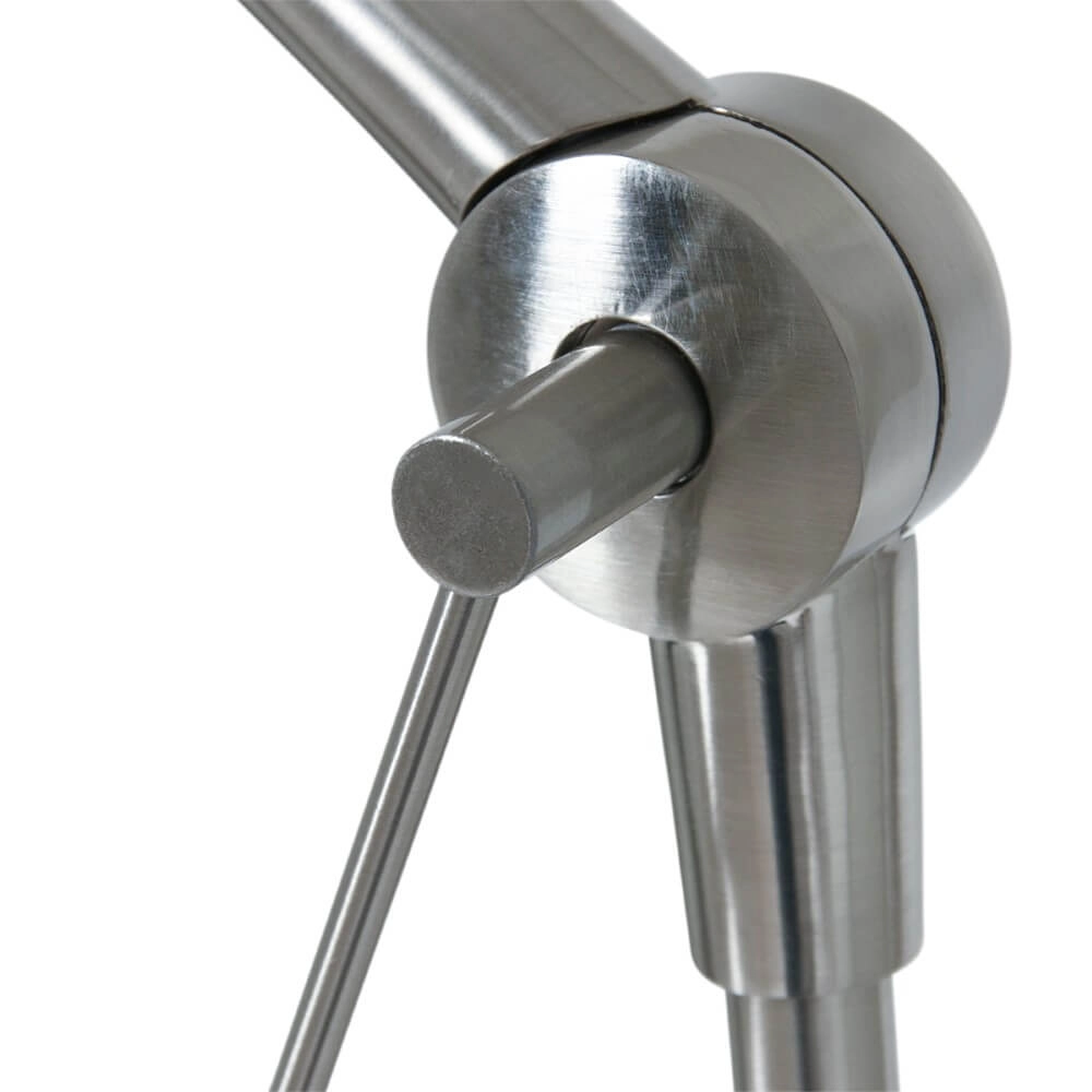 Vloerlamp Gramineus 165cm grijs met linnen grijze kap Steinhauer 8712746093759