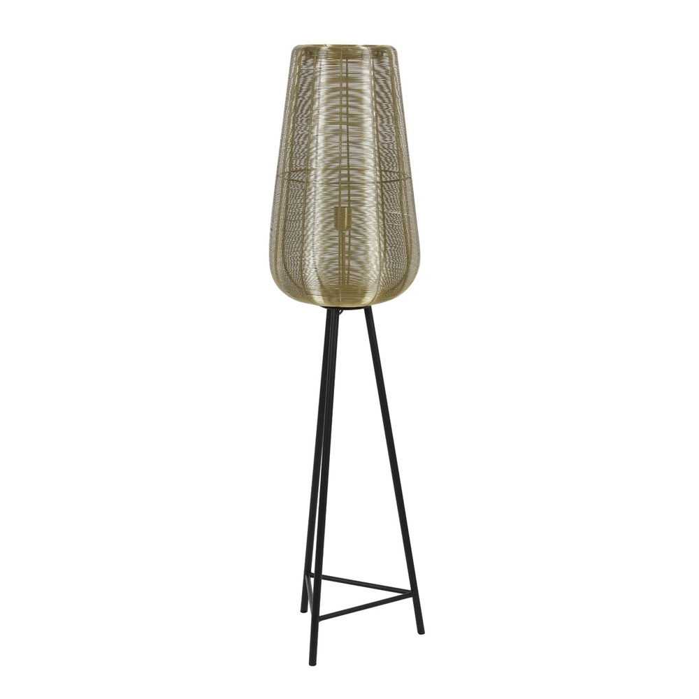 Tripod vloerlamp Adeta goud 147cm Light & Living 8717807601317