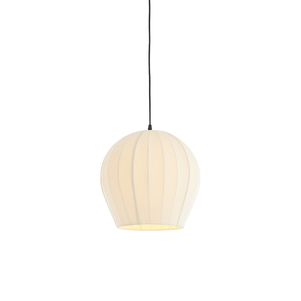 Bouclé hanglamp Zagori Ø 35cm - crème Light & Living 8717807793036