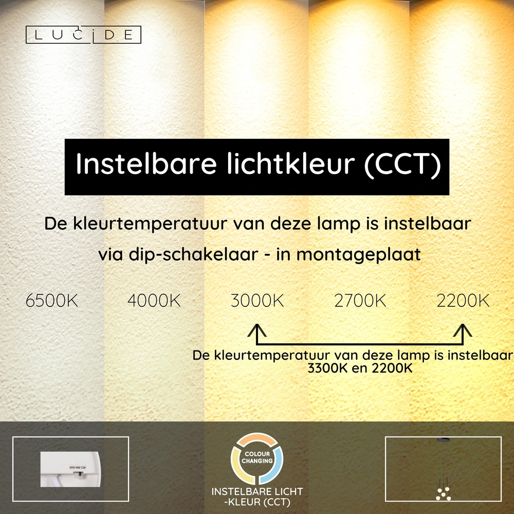 Design hanglamp Calina 5-lichts met witte bollen Premium by Lucide 5411212242013