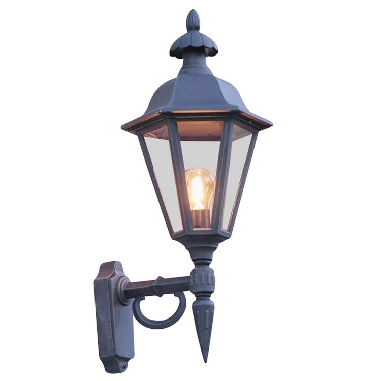 Klassieke muurlamp Pallas Up 28cm zwart Klassieke muurlamp Pallas Up 28cm zwart